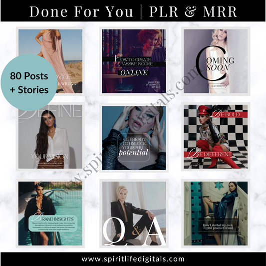 80 Instagram Posts & Stories: Bold & Beautiful Collection