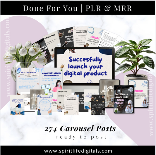 Digital Product Carousel Posts