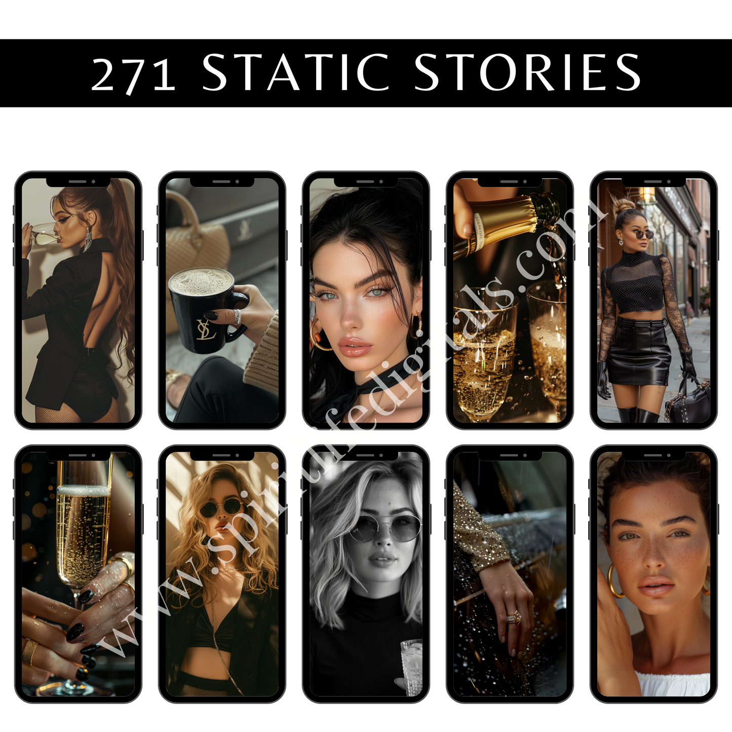 Crystal Luxe Image Collection: 271 Square Posts | 271 Static Stories