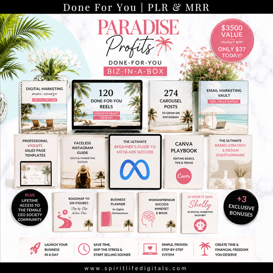 Paradise Profits: Done-For-You Business-In-A-Box