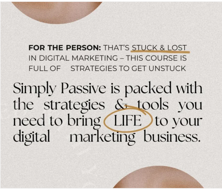 Simply Passive Course - Intro To Digital Marketing with MRR